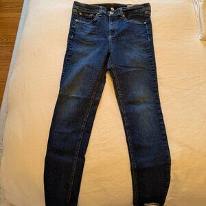 Rag & Bone: Medium Wash Skinny Jeans, Size: 28